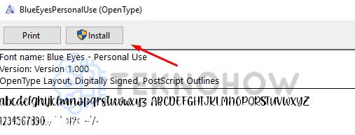 Install font di corel lewat notepad